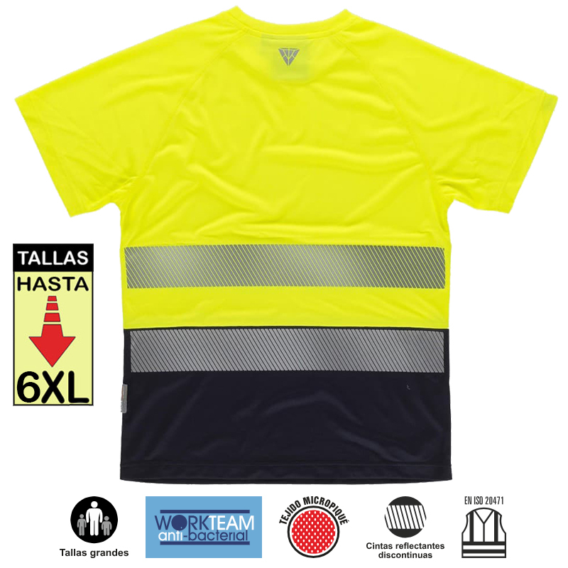 Camiseta Alta Visibilidad Combinada