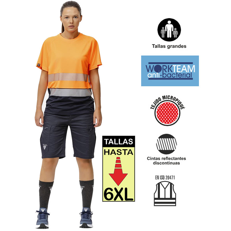 Camiseta Alta Visibilidad Combinada