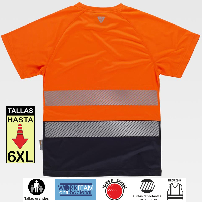 Camiseta Alta Visibilidad Combinada