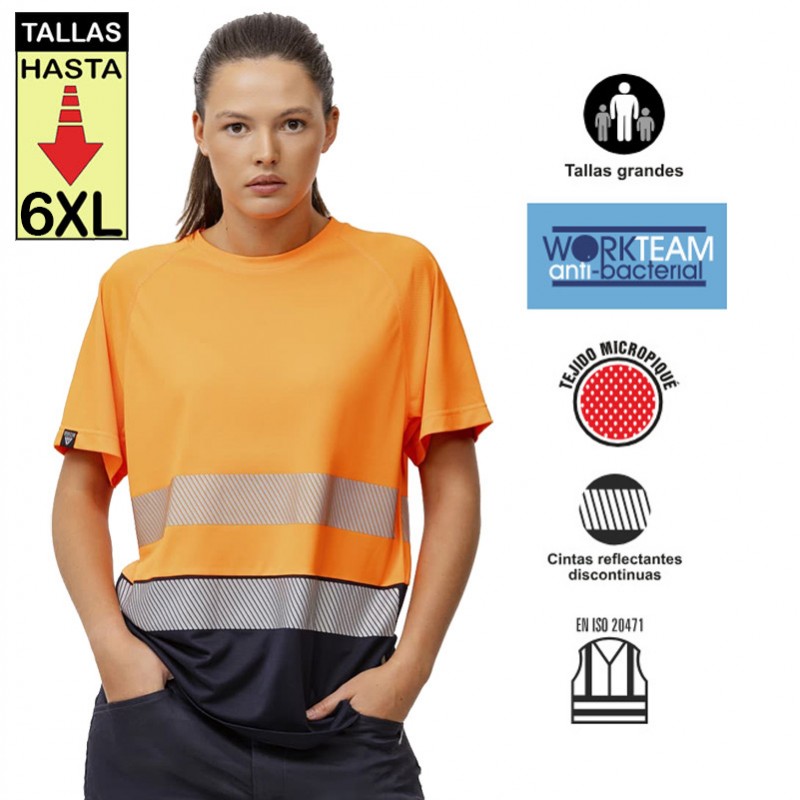 Camiseta Alta Visibilidad Combinada