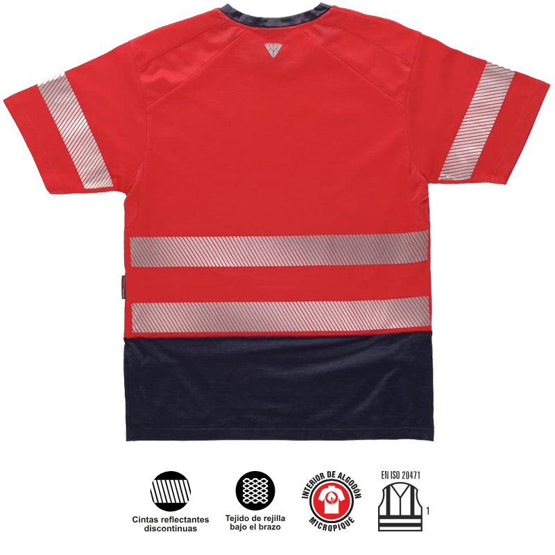 Camiseta combinada de manga corta