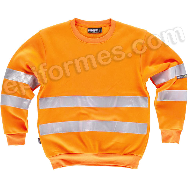 Sudadera AV cuello redondo cintas reflectantes