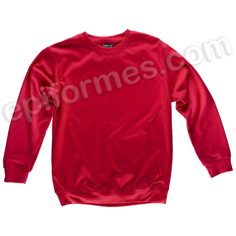 Sudadera laboral clásica rojo