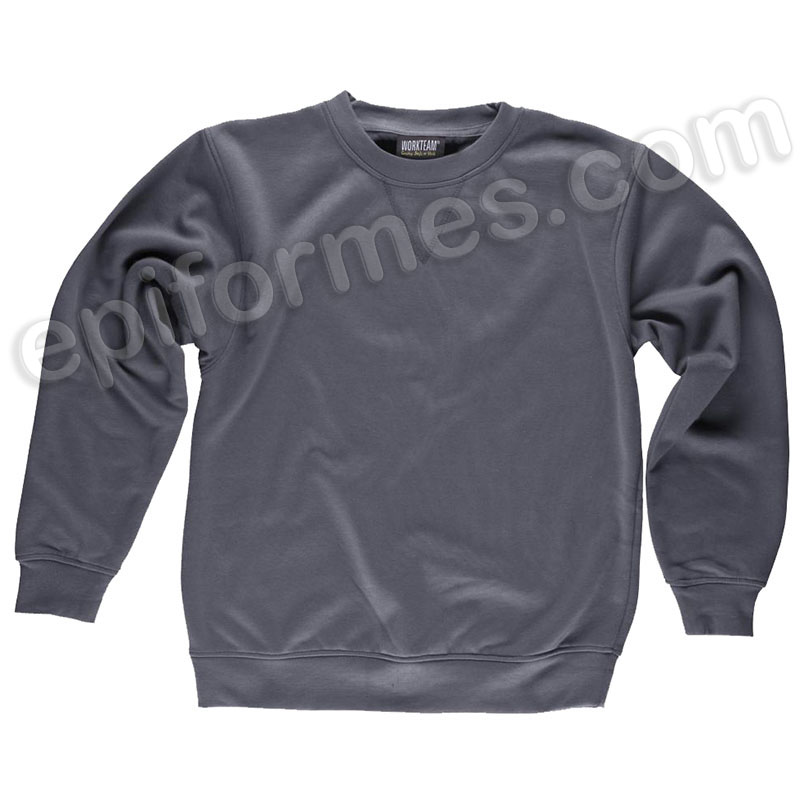 Sudadera laboral clásica gris