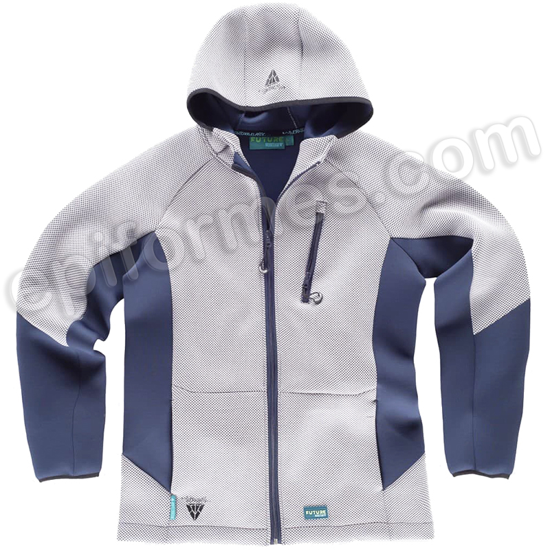 Sudadera combinada con capucha future