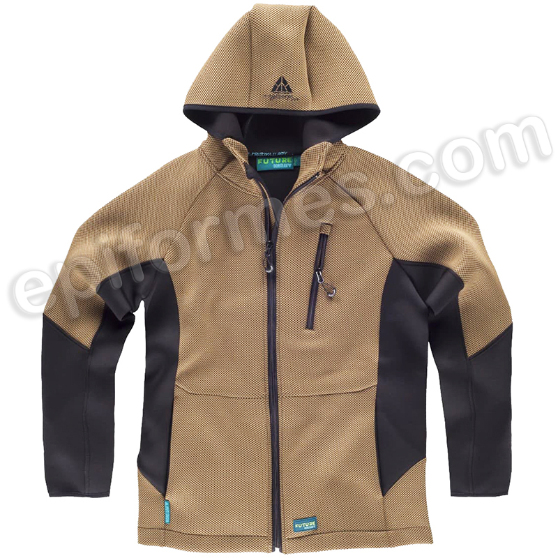 Sudadera combinada con capucha future