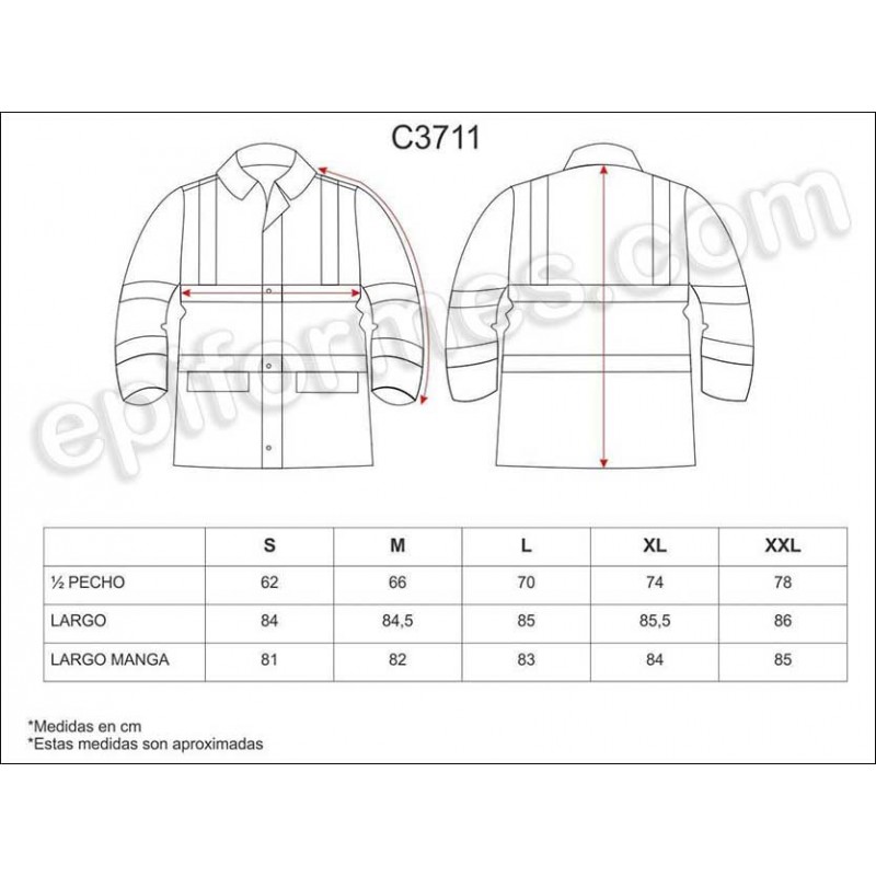 Parka acolchada e impermeable en tejido Oxford