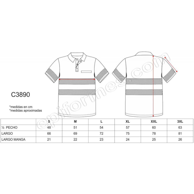 Polo combinado de manga corta en micropiqué