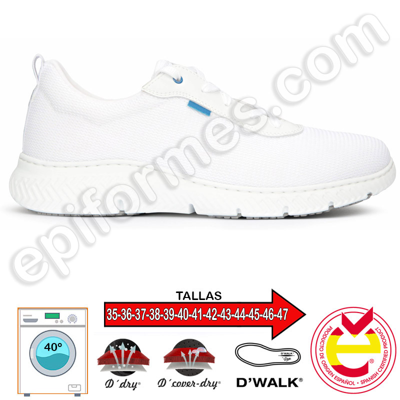 Zapatilla modelo Seul en blanco