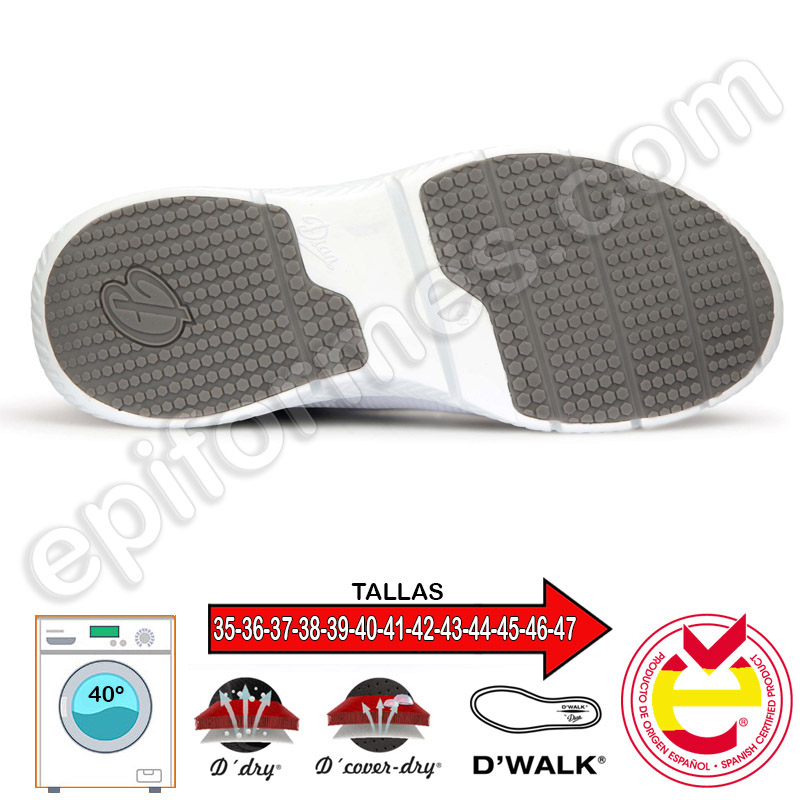 Zapatilla modelo Seul en blanco