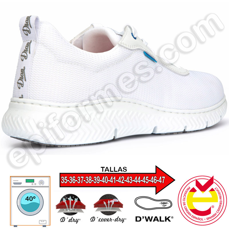 Zapatilla modelo Seul en blanco