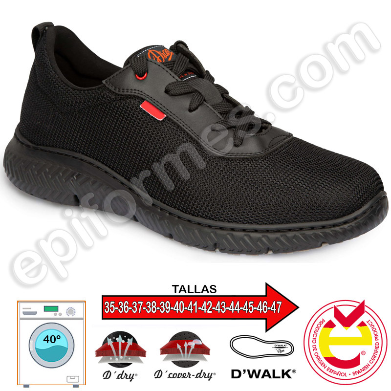 Zapatilla modelo Seul en negro