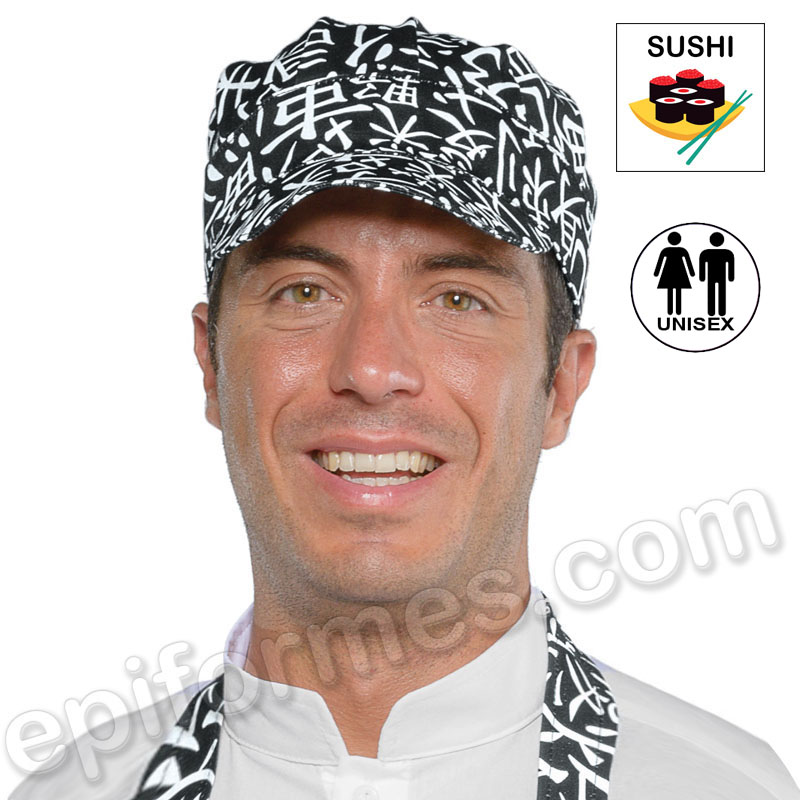 Gorro con visera restaurante japonés