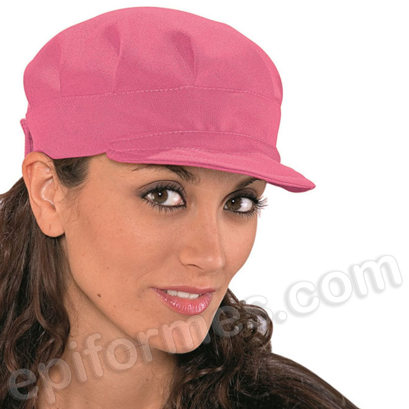 Gorro con visera fucsia