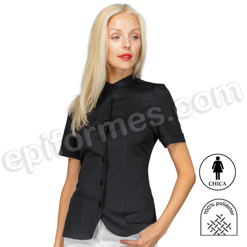 Blusa peluquería en negro