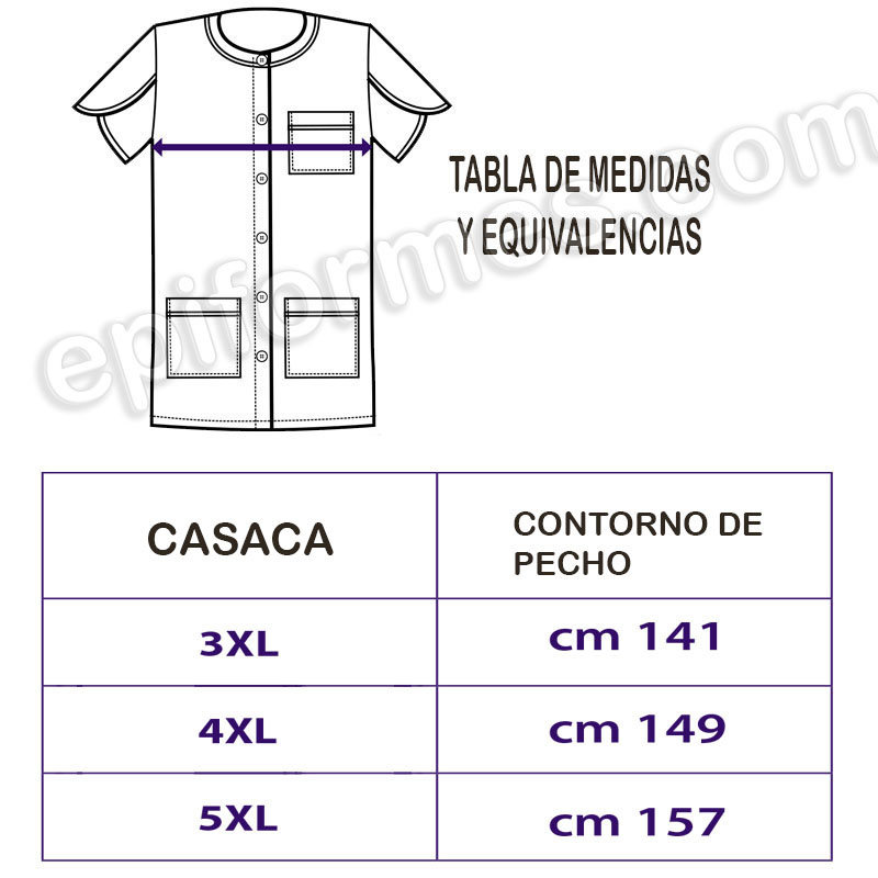 Casaca Extragrande Celeste