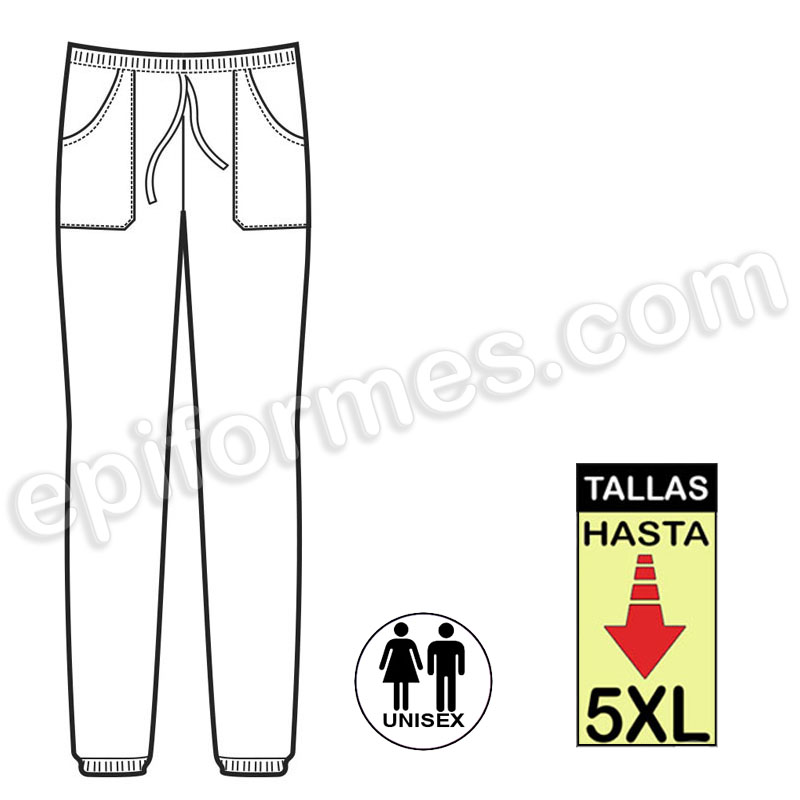 Pantalon trabajo Extragrande negro