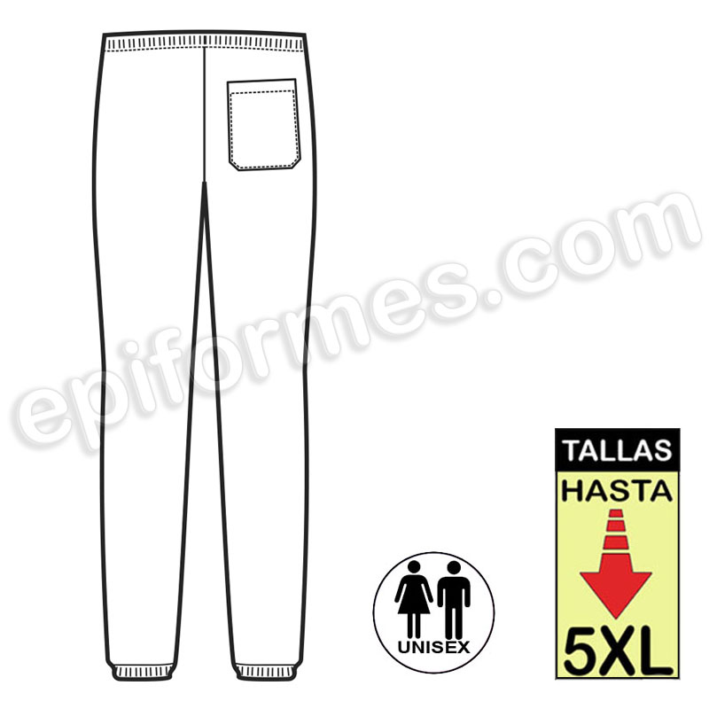 Pantalon trabajo Extragrande negro