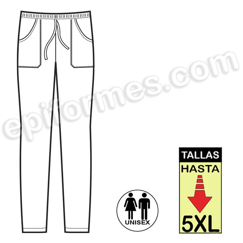 Pantalon Extragrande Blanco