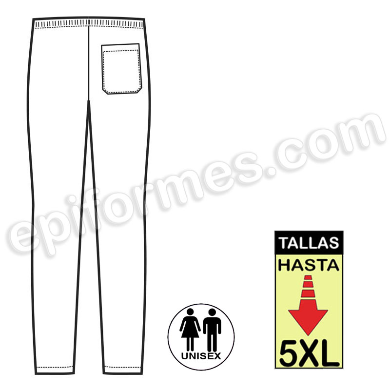 Pantalon Extragrande Blanco