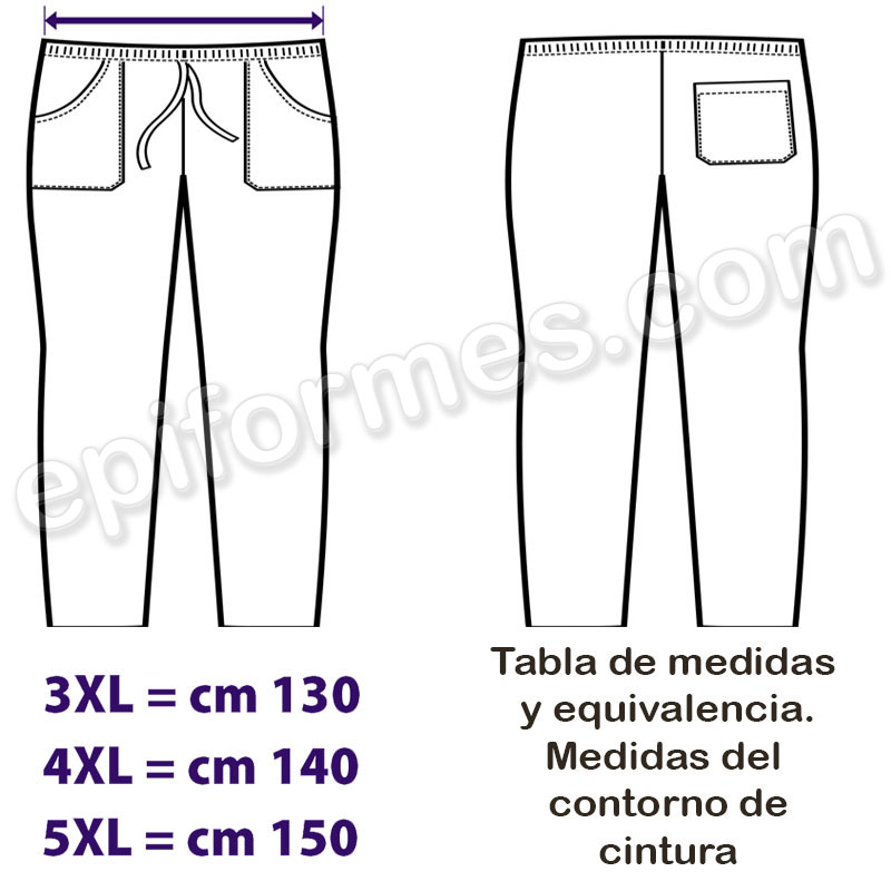 Pantalon trabajo Extragrande negro