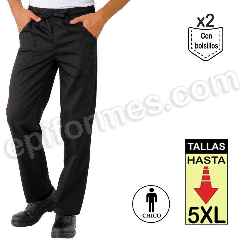 Pantalon trabajo Extragrande negro