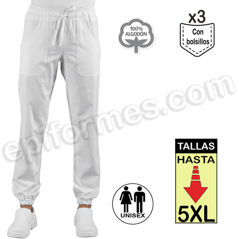 Pantalon Extragrande Blanco