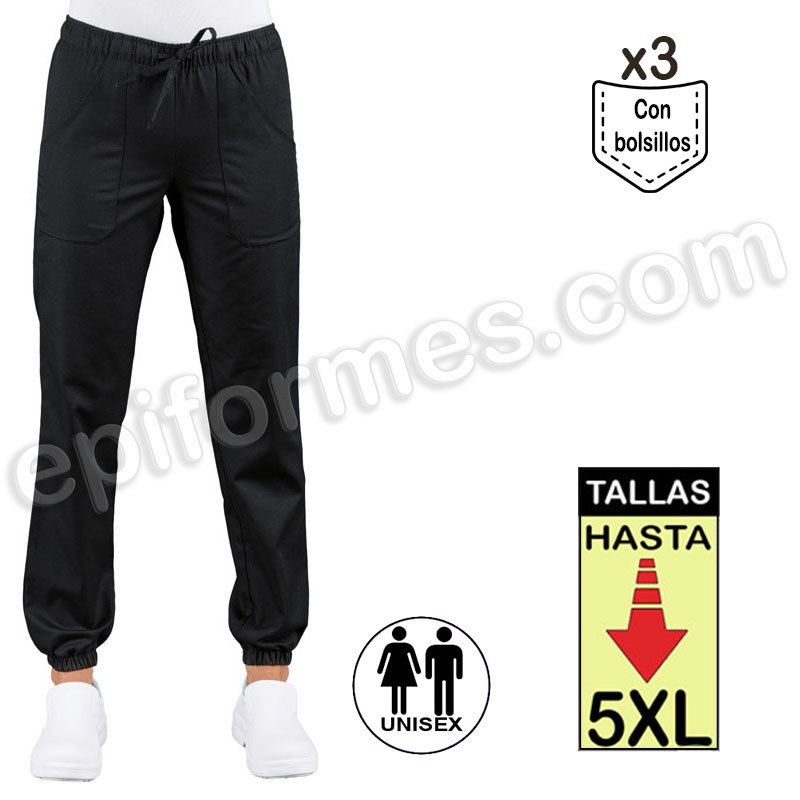 Pantalon trabajo Extragrande negro