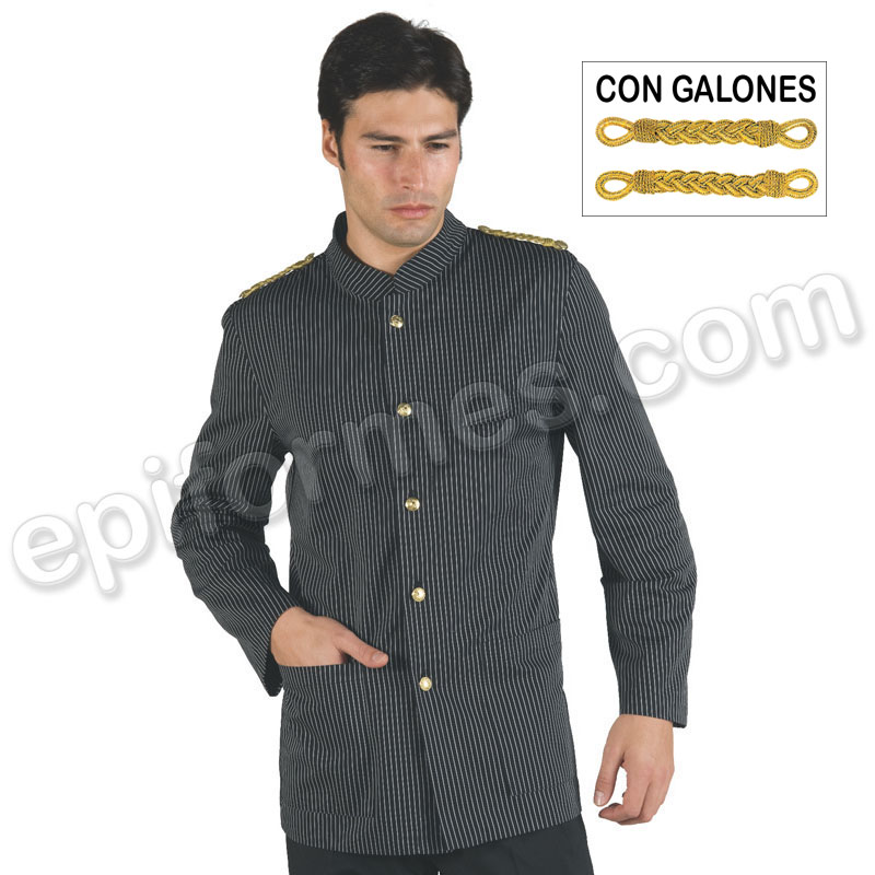 Chaqueta coreana unisex con galones