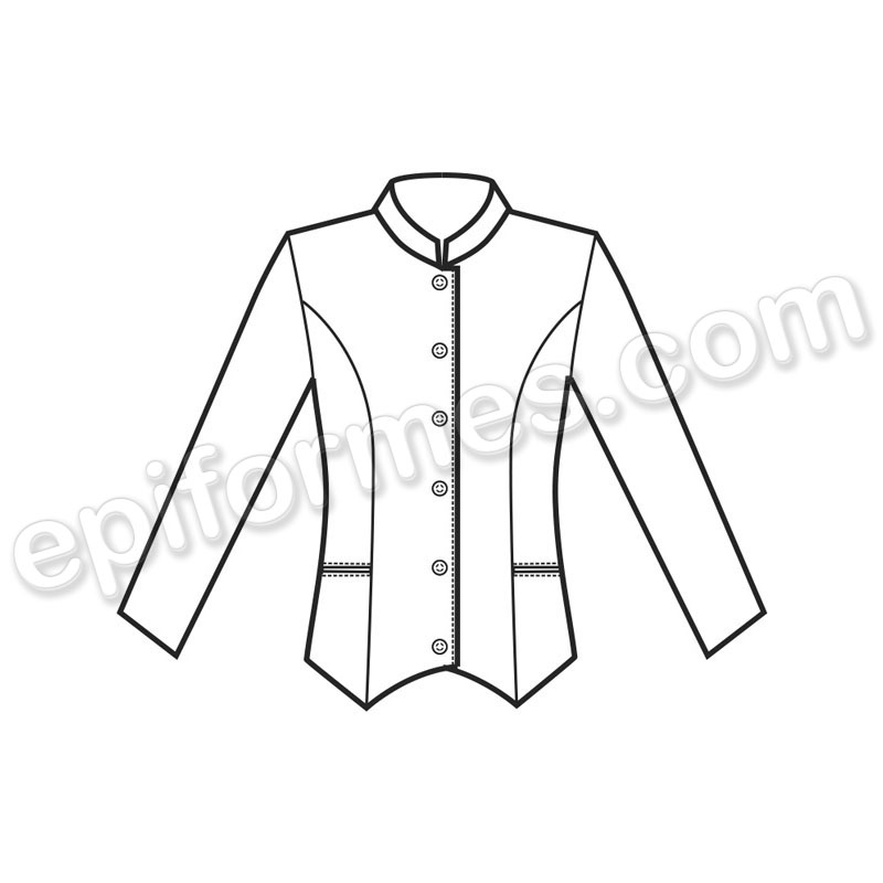 Chaqueta coreana verona negra