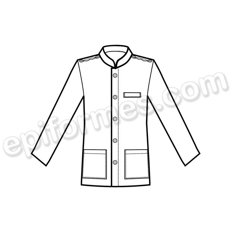 Chaqueta coreana unisex con galones