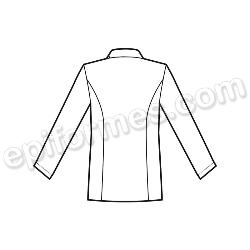 Chaqueta coreana unisex con trabillas, blanca