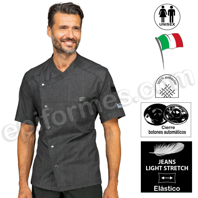 Chaqueta cocinero Erickson ligera y elástica