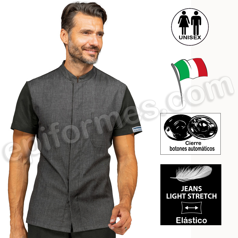 Chaqueta cocinero león elástica tejana