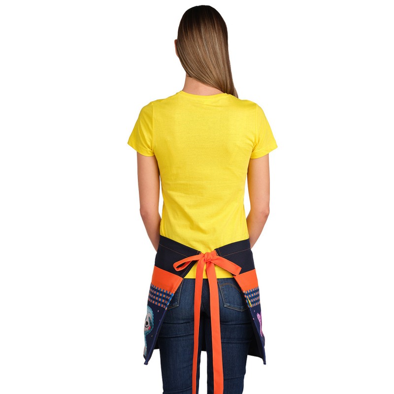 Delantal Muñecos Unisex 6 Bolsillos