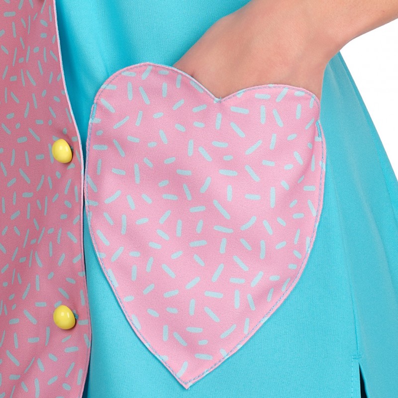 Bata Maestra Sin Mangas Corazones Lacla