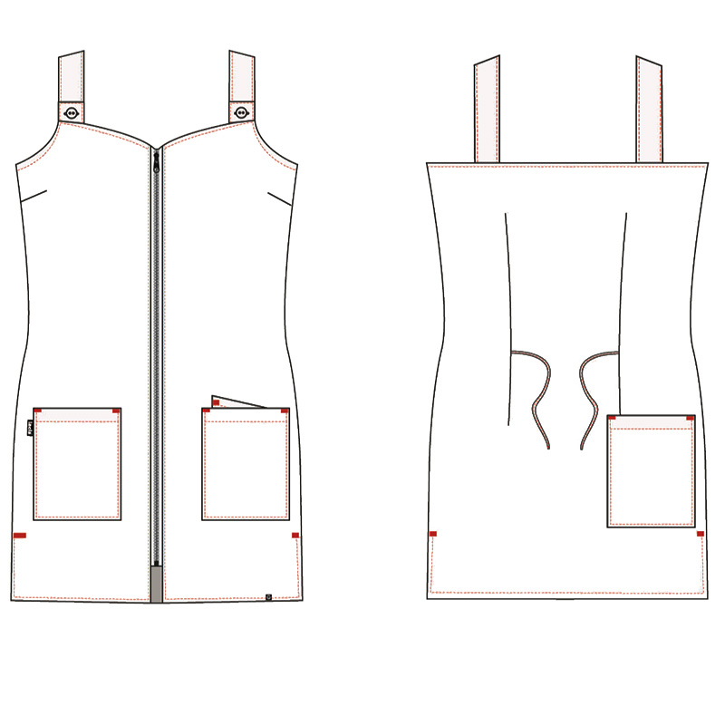 Pichi Maestra Sin Mangas Diver Estampado Lacla