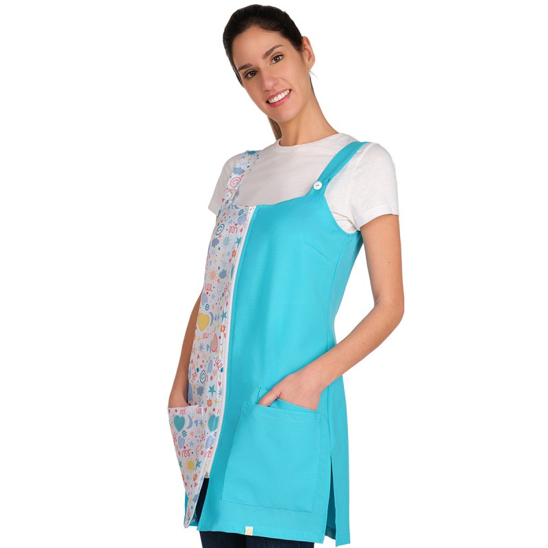 Pichi Maestra Sin Mangas Diver Estampado Lacla