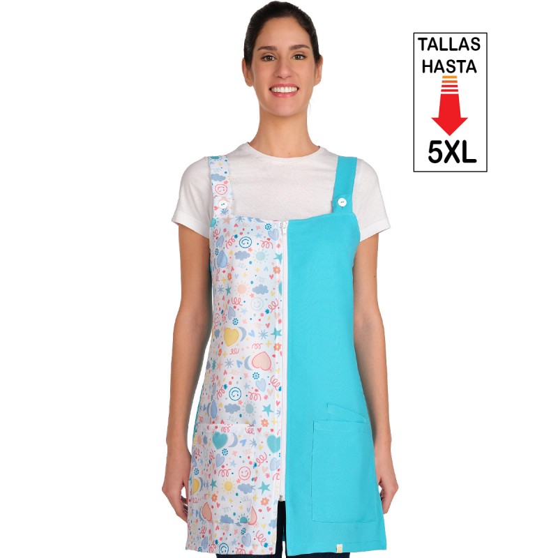 Pichi Maestra Sin Mangas Diver Estampado Lacla