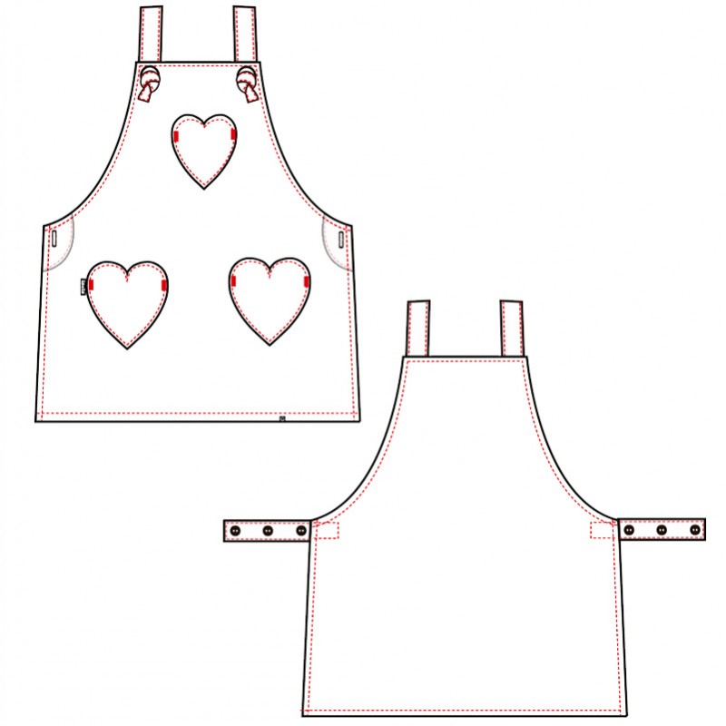 Estola Corazones Botón, Creatividad y Color