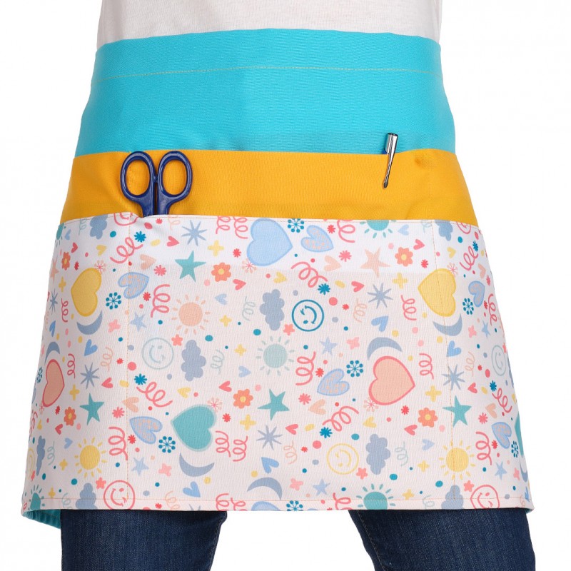 Delantal Diver Unisex 6 Bolsillos Alta Capacidad