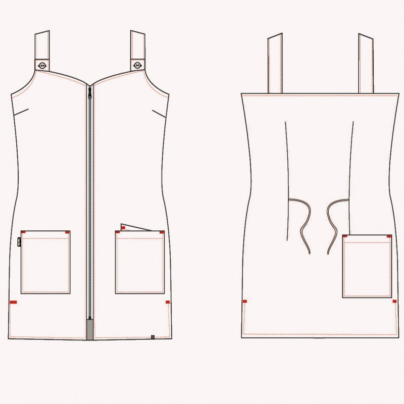 Pichi Maestra Sin Mangas Flower Estampado Lacla
