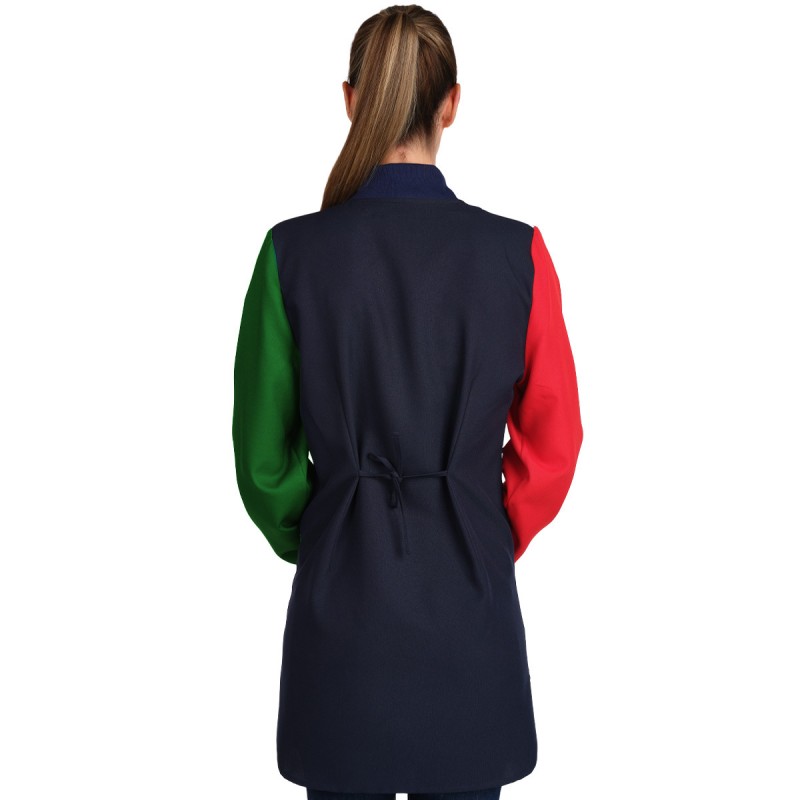 Bata Maestra Manga Larga Lápiz y Goma Lacla