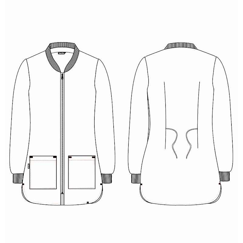 Bata Maestra Manga Larga Lápiz y Goma Lacla