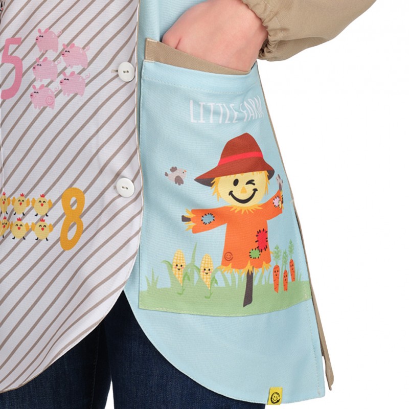 Bata Maestra Manga Larga Granja Lacla