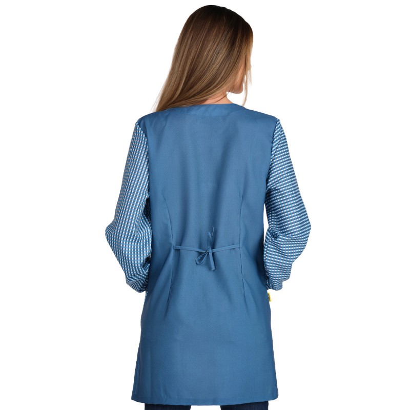 Bata Maestra Manga Larga Smile Arcoíris Lacla