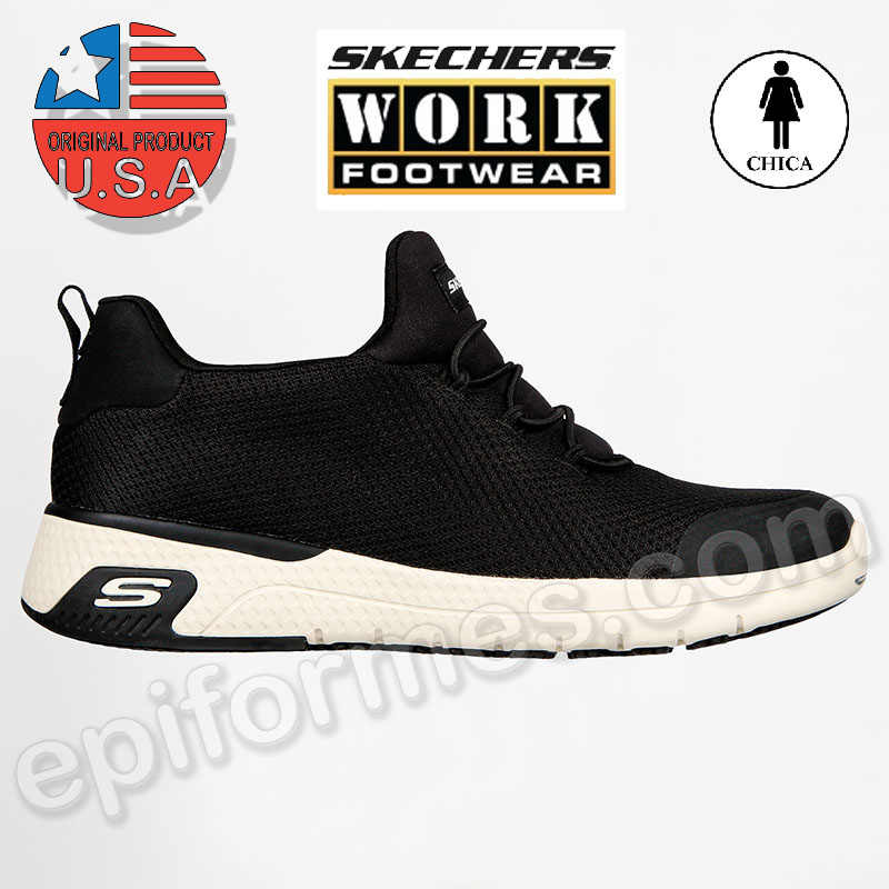 Calzado laboral skechers en negro