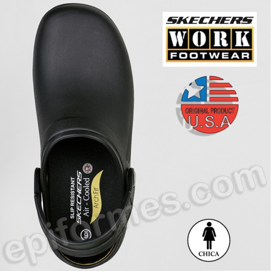 Zueco goma eva skechers mujer