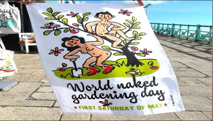 Dia internacional de la jardinería al desnudo