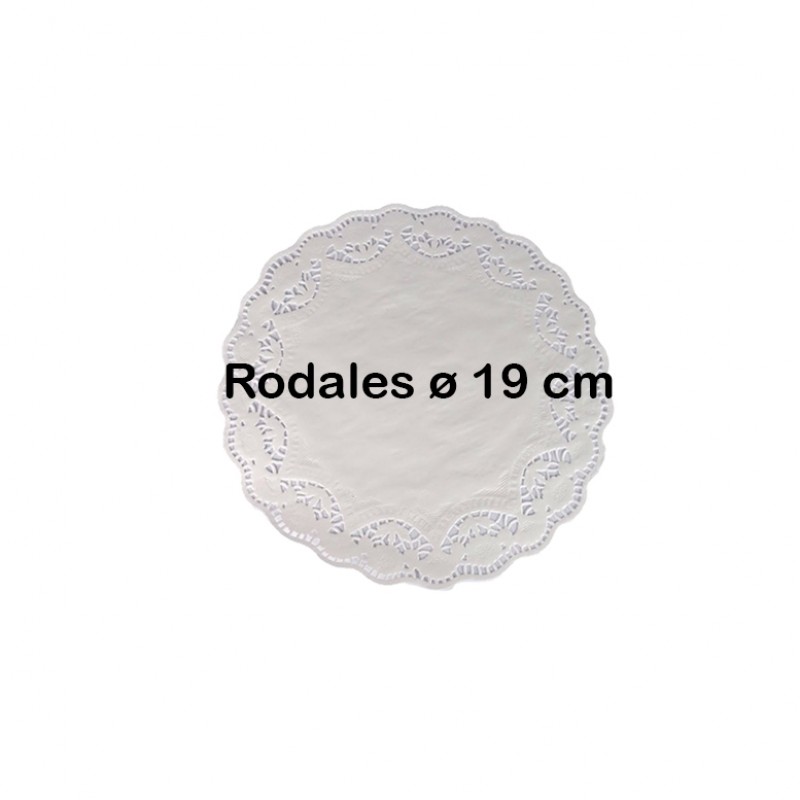 8.000 Rodales blancos de celulosa vírgen Ø 19 cm